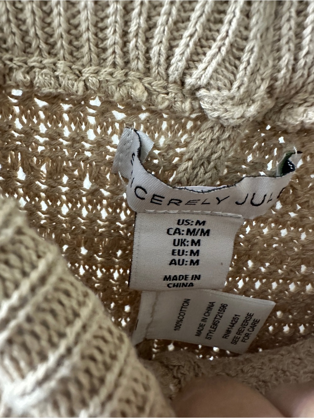 NWT Sincerely Jules 100% Cotton Crochet Matching Set - Picture 7 of 10